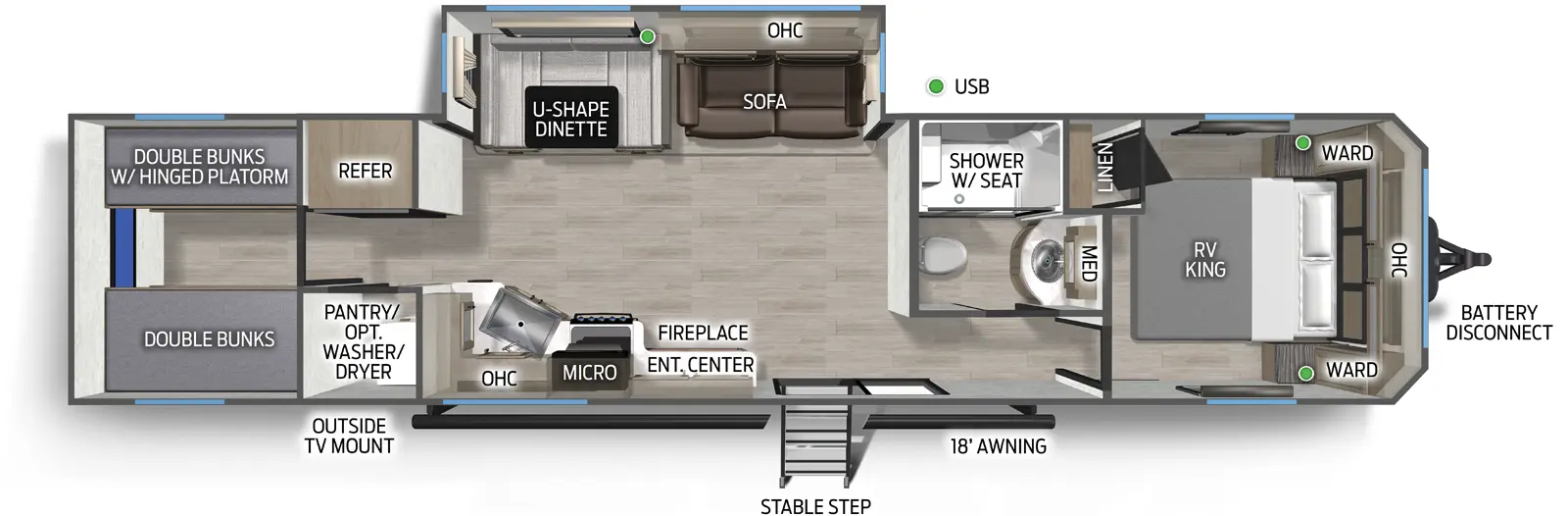 Timberwolf 39TN Floorplan